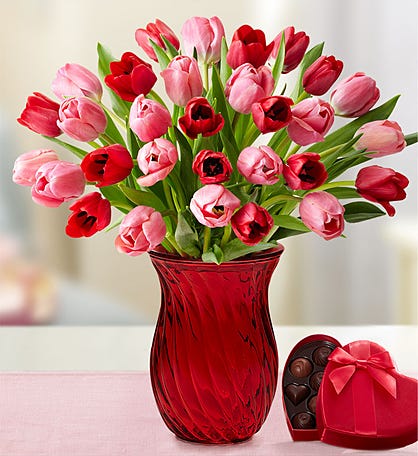 Sweetest Love Tulips + Free Chocolate